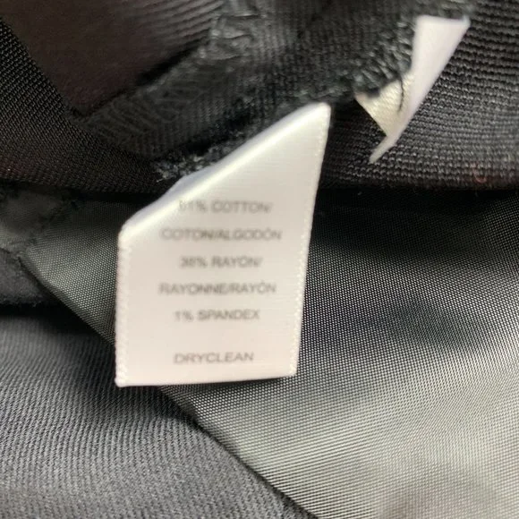 Ann Taylor LOFT 0 Black Pants Slim Skinny Career XS 30" X 31.5" - Picture 4 of 4